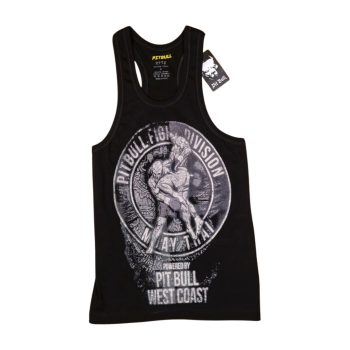   PitBull West Coast férfi atléta Fight Division – fekete, sportos grafikával