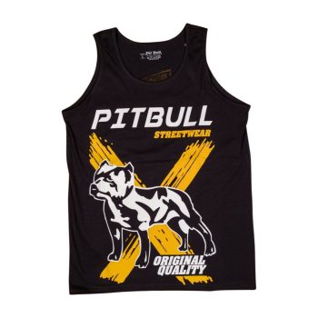   PitBull West Coast férfi atléta Streetwear – fekete, kutyás mintával