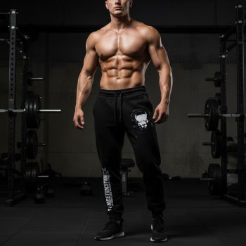   Pitbull férfi melegítő nadrág – fekete, „Street Instinct” grafikával (címeres logóval)