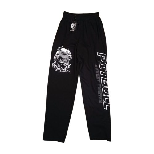 Pitbull férfi melegítő nadrág – fekete, „Family Breed” grafikával