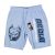 Pitbull férfi rövidnadrág – világoskék, „Knock Out” grafikával
