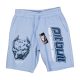 Pitbull férfi rövidnadrág – világoskék, „Knock Out” grafikával